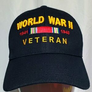 Vintage MILITARY WORLD WAR II VETERAN Hat
